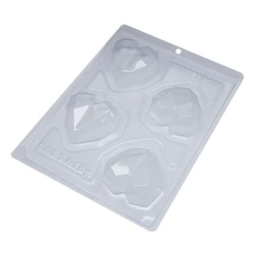 Small Geo Heart Chocolate Mould - 3 piece - Click Image to Close